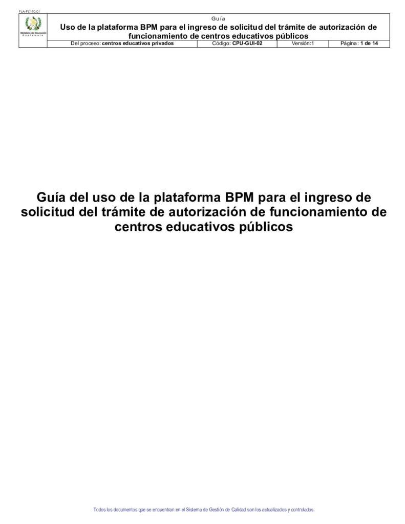 thumbnail of Guía uso plataforma BPM supervisor de centros educativos públicos