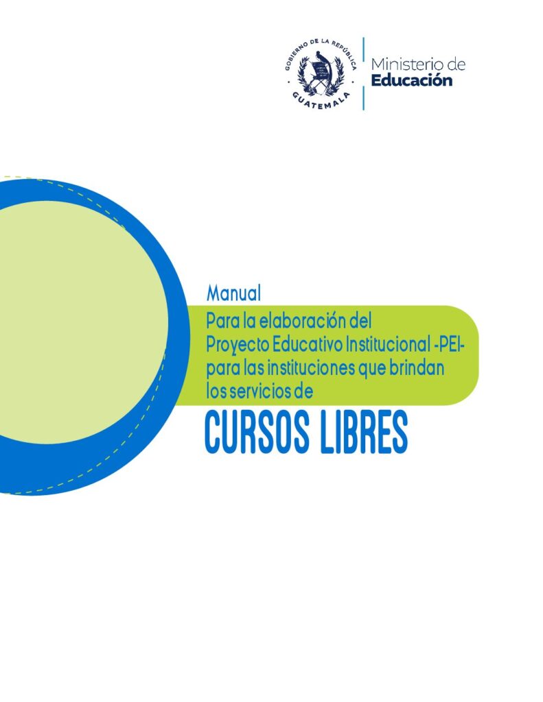 thumbnail of Manual para la elaboración del PEI certificación
