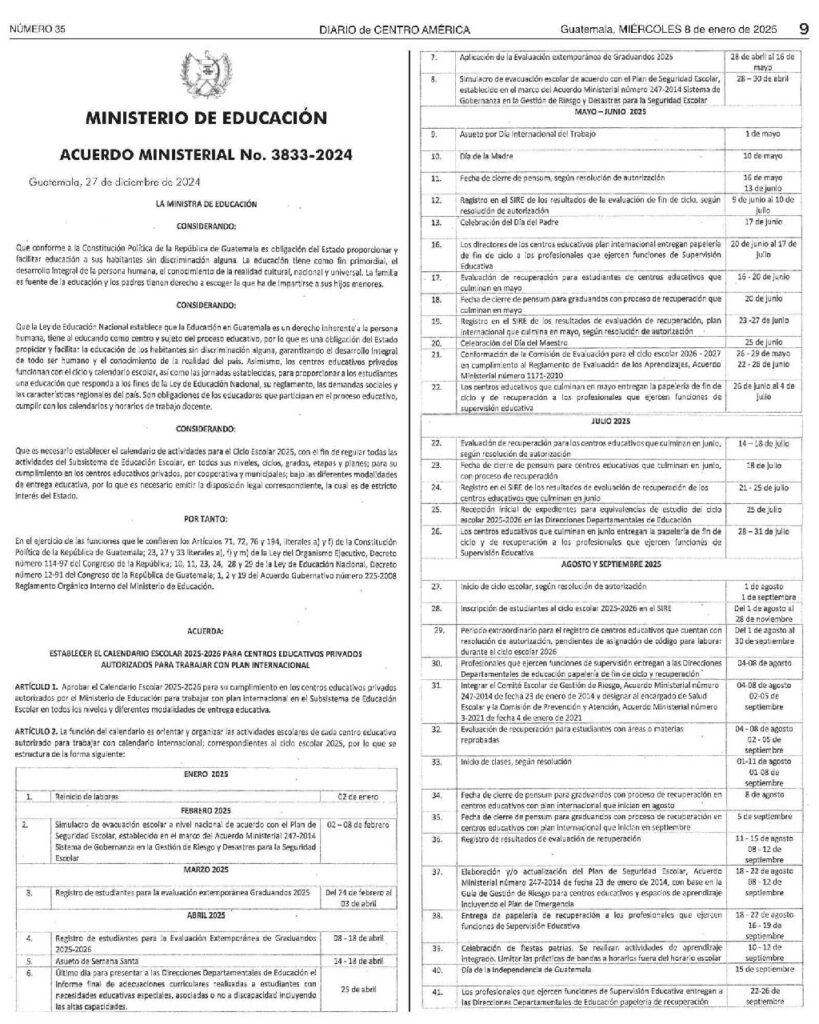 thumbnail of Acuerdo Ministerial No. 3833-2024 Privados plan internacional
